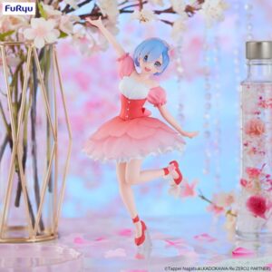 Edición Limitada de Rem – Re:Zero − Starting Life in Another World – Figura Trio-Try-iT (Cherry Blossoms Ver.)