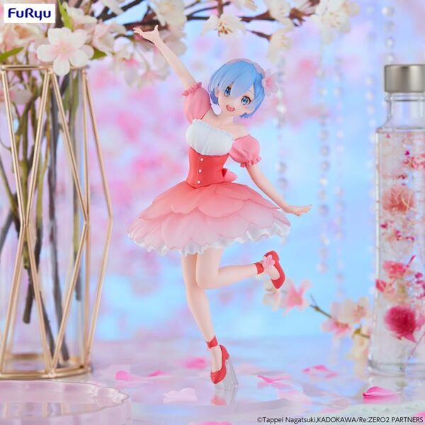 Edición Limitada de Rem – Re:Zero − Starting Life in Another World – Figura Trio-Try-iT (Cherry Blossoms Ver.)