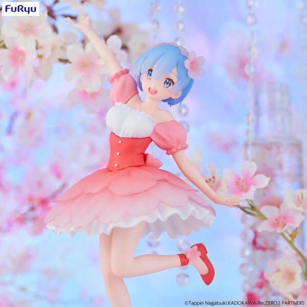Edición Limitada de Rem – Re:Zero − Starting Life in Another World – Figura Trio-Try-iT (Cherry Blossoms Ver.) - Image 3