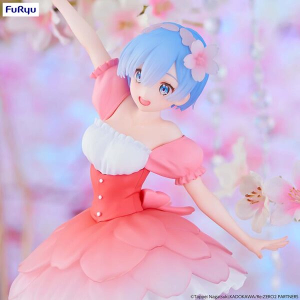 Edición Limitada de Rem – Re:Zero − Starting Life in Another World – Figura Trio-Try-iT (Cherry Blossoms Ver.) - Image 4